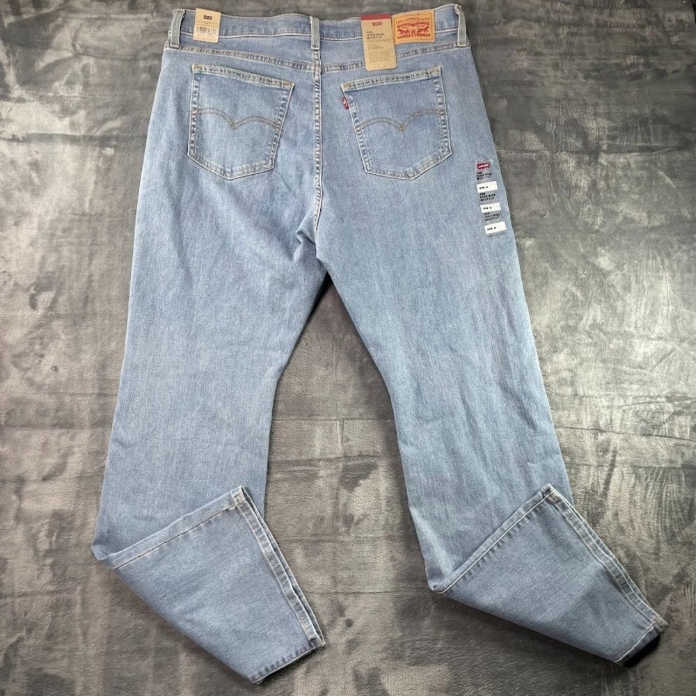 Levis Jeans Womens 18 Blue Denim Pants 725 High Rise Bootcut Stretch Light Wash - Picture 9 of 11